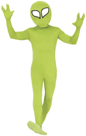 Costume da uomo extraterrestre con testa di alieno