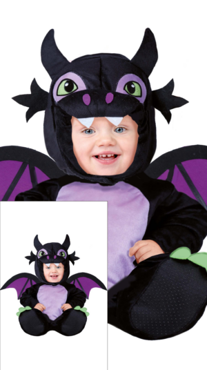 Costume da Drago Nero Bebè