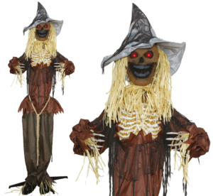 Decorazione Animatronic Spaventapasseri Horror 225 cm