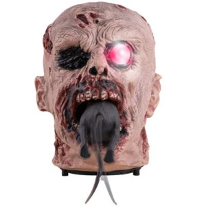 647133738 Animatronic Testa di mostro animata che mangia un topo